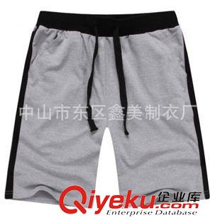 沙灘褲(Beach Pants) 廠家定制 男式純棉毛圈布運動短褲原始圖片2