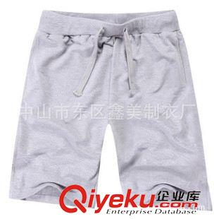 沙灘褲(Beach Pants) 廠家定制 男式純棉毛圈布運動短褲原始圖片3
