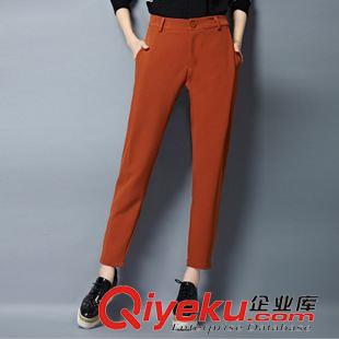 9月18號新款 2015春秋新款小腳哈倫褲休閑褲西褲寬松闊腿女褲九分蘿卜褲原始圖片3