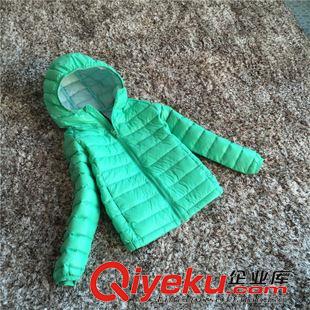 老買家入口 15新款韓版拼色童裝羽絨服 時尚輕薄男女童兒童羽絨服連帽外套原始圖片2