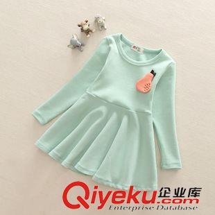 裙子 15秋季新款童裝 女童韓版圓領(lǐng)鴨梨款女童裙 公主裙 兒童裙子原始圖片3