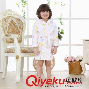 浴袍 兒童卡通浴袍 秋冬款 法蘭絨五星睡袍 外貿(mào)家居服童裝批發(fā)原始圖片3