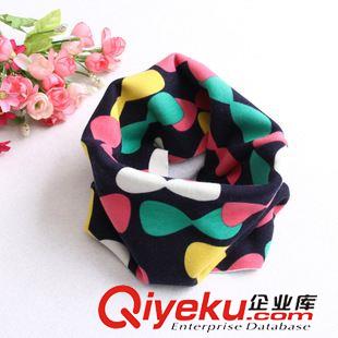童圍脖  圍巾 14秋冬新款圍巾 外貿純棉拉絨碎花套頭童圍脖 兒童飾品批發(fā)