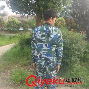 軍訓服套裝 廠家直銷 迷彩服 學生軍訓服套裝 夏季軍訓迷彩服 海洋迷彩套裝原始圖片3