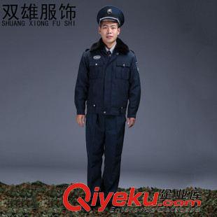 保安冬裝 批發(fā) 2011款保安冬執(zhí)勤棉襖 藏藍色保安制服加厚保暖夾克款大衣