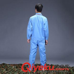 工作服系列 專業(yè)訂做工作服 天藍色職業(yè)工裝 車間工人制服 勞保服