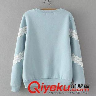 9月27日新品 2015秋新品森女日系時(shí)尚刺繡字母寬松圓領(lǐng)套頭衛(wèi)衣 女3278