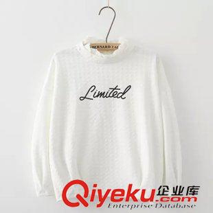 9月24日新品 2015秋季日系森女系字母長袖T恤 女3203