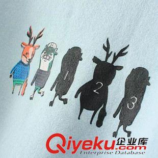 9月22日新品 2015秋新品森女日系時(shí)尚刺繡肩五個(gè)動(dòng)物圓領(lǐng)衛(wèi)衣女3198