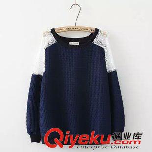 9月21日新品 2015秋季日系森女系袖子蕾絲長袖T恤 女3125