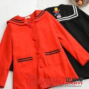 9月21日新品 2015秋新品森女日系時尚5只貓寬松翻領套頭毛衣女 3148