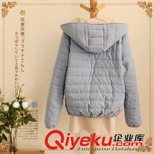 9月20日新品 日系森女系新款休閑短款連帽加厚通勤外套潮棉衣棉服 3074原始圖片2