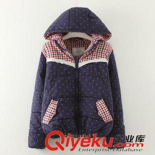 9月20日新品 日系森女系新款休閑短款連帽加厚通勤外套潮棉衣棉服 3074