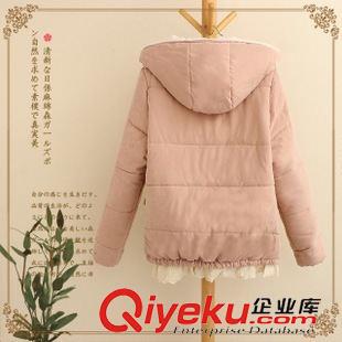 9月20日新品 日系森女系 冬裝新款連帽純色百搭保暖棉衣外套 女 3082