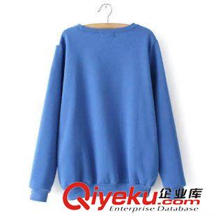 9月12日新品 2015秋季日系森女系彩虹貓抓絨衛(wèi)衣 女2844