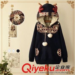 9月8日新品 秋冬新款女裝連帽套頭外套女圓領休閑長袖加絨上衣學生衛(wèi)衣2574原始圖片2