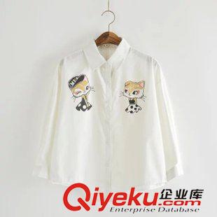 9月6日新品 2015秋季日系森女系圓領(lǐng)套頭補(bǔ)丁貼皮套頭毛衣 女 2498