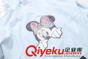 9月2日新品 2015秋季日系森女系寬松米奇連帽長袖長款襯衫 女2429原始圖片3