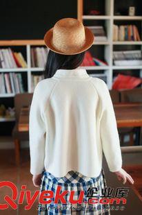 8月31日新品 2015新款韓國長袖針織口袋毛衣小開衫潮純色短款女式外套 2400原始圖片2