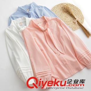 8月29日新品 2015秋季日系森女系兔子耳朵泡泡泡袖襯衣 女2306