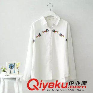 8月25日新品 秋季新款 小清新米老鼠圖案長袖襯衫 襯衣 2242原始圖片2