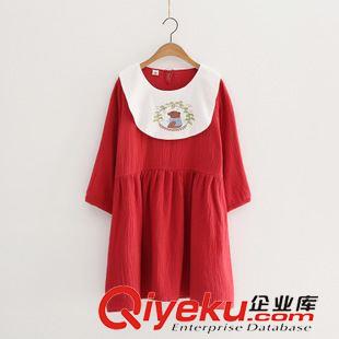 8月20日新品 歐洲站2015秋季新款女裝寬松雙口袋長(zhǎng)袖小香風(fēng)打底毛呢連衣裙2085