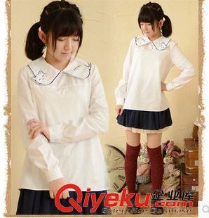 8月13日新品 2015秋新品森女日系刺繡蘑菇中長款套頭毛衣女 1873