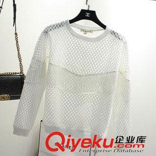 8月13日新品 廠家直銷2015秋季新品森女日系網格流蘇寬松大碼衛衣女1878原始圖片3