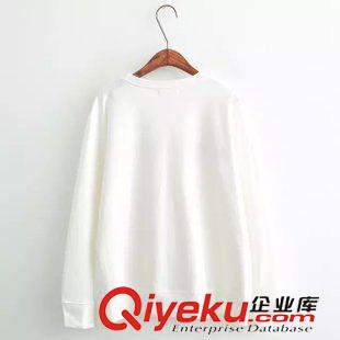 8月13日新品 2015秋季日系森女系寬松單排小字母長袖T恤 女 1885原始圖片3