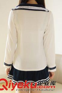 8月10日新品 2015秋冬新款日系森女系船錨圖案海軍風(fēng)全棉長袖T恤女1803原始圖片3