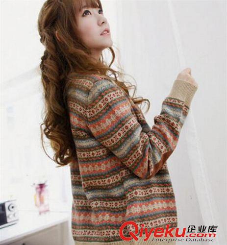 8月5日新品 日系森女系秋裝復(fù)古民族風(fēng)可拆娃娃鉤花領(lǐng)提花針織開衫毛衣女1661原始圖片3