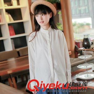 8月5日新品 秋裝新款 森女系清新甜美花邊立領襯衣女士長袖百搭打底襯衫1662原始圖片2