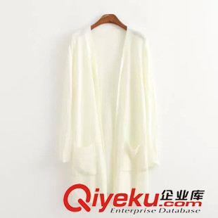 8月5日新品 2015秋新品森女日系雙口袋純色修身針織毛衣 女1660原始圖片2