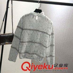 8月5日新品 2015秋季新品森女日系花邊領(lǐng)復(fù)古復(fù)合蕾絲衫女 一件代發(fā) 1646原始圖片2