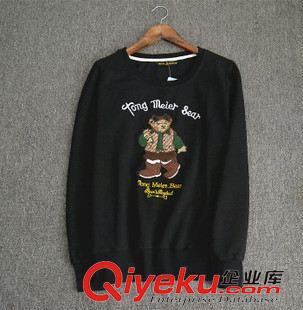 衛(wèi)衣 2015秋裝 外貿(mào)純棉韓國衛(wèi)衣女式圓領(lǐng)套頭休閑寬松女衛(wèi)衣長袖上衣