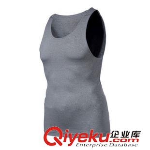 健身緊身系列 廠家運(yùn)動背心男PRO緊身衣 彈力吸濕排汗健身跑步訓(xùn)練服可定制logo原始圖片3