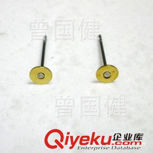 未分類 廠家直銷帶時尚靚麗3mm－6MM珍珠托凸針耳針 飾品針配件批發(fā)