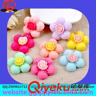 樹脂花 diy禮品工藝品花飾配件發(fā)飾磨沙漆樹脂花小雛菊太陽花圓角五瓣花原始圖片2