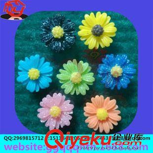 樹脂花 廠家批發(fā)diy配件 樹脂花 手機美容材料 四層菊花 太陽花 19mm原始圖片2