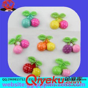樹(shù)脂葉 廠家批發(fā)樹(shù)脂櫻桃?guī)Рc(diǎn)帶樹(shù)葉DIY手機(jī)飾品配件 裝飾品 22x20mm