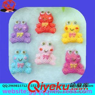 樹脂蛙 廠家批發(fā)手服飾diy飾品手工發(fā)夾25*20mm平底青蛙樹脂配件