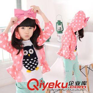 秋款上衣爆款 一件代發 2015秋季新款 外套圓點兒童外套 女童網格內襯韓版風衣