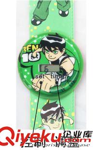 pp圈手表 廠家直銷卡通奔10（Ben10）pvcpp圈兒童防水電子手表 禮品原始圖片2