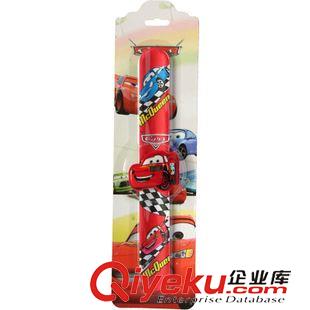 吸塑pp圈手表 兒童創(chuàng)意電子禮品表 學生卡通麥昆pp圈 汽車總動員防水拍拍手表原始圖片2