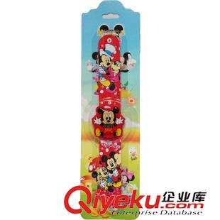 吸塑pp圈手表 兒童電子表定制 創(chuàng)意卡通pp表 男女孩迪士尼米奇老鼠卷尺拍拍表原始圖片2
