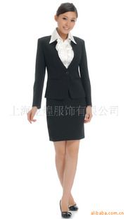 女西裝 上海定做前臺西服/上海營業員,導購員服裝生產廠家 上海營業員原始圖片2