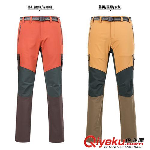 2015春夏新品上新 雷騰沖鋒褲LT0819情侶款款單層抓絨防水保暖原始圖片2
