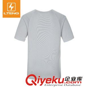 速干衣 雷騰 2015夏季新品新款運(yùn)動(dòng)竹炭速干短T恤情侶圓領(lǐng)短袖男女T恤945原始圖片3