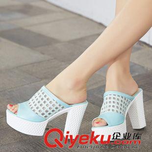 平底 超高跟性感女洞洞網(wǎng)紗涼鞋韓版防水臺魚嘴女士涼拖鞋 代發(fā)29Nyzc原始圖片2