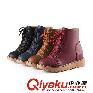 中筒 韓版內增高防水臺加絨雪地保暖平底短靴馬丁靴 免費數據包03Dczx